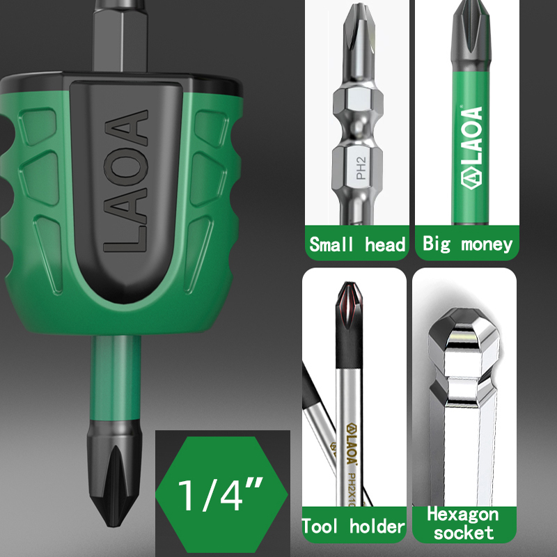 LAOA Powerful Magnetizer with Rechargeable LED Light for Magnetizing Screwdrivers and Bits
