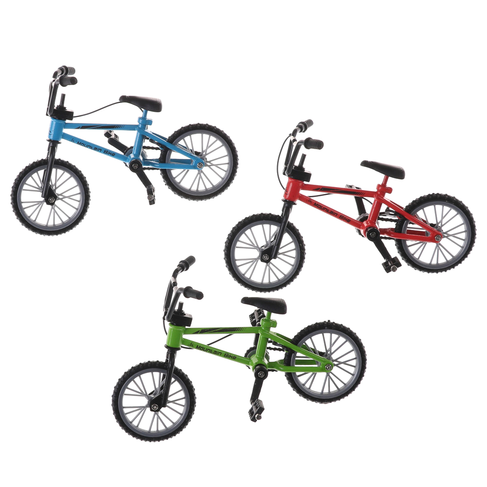 1Pcs Mini Creative Bicycle Model Alloy Finger Mountain Bikes Toys Game for Children Bike Toys