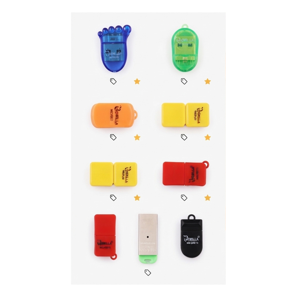 Small Micro SD Card Reader Compact USB Memory Card Adapter For Laptop PC Fast Data Transfer Portable Storage Accessory