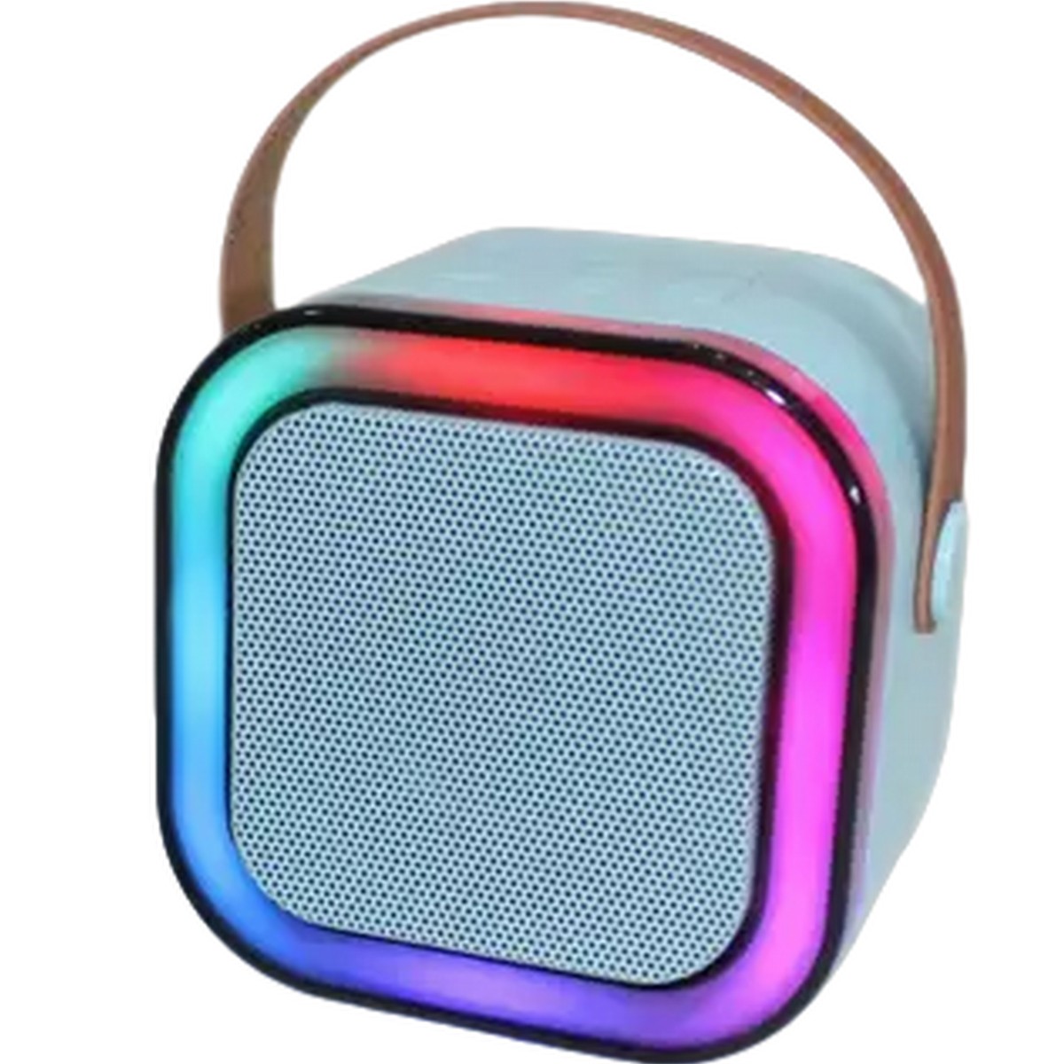 Mini Karaoke Machine Portable Bluetooth Speaker with 1 Wireless Microphone, Led Lights Karaoke