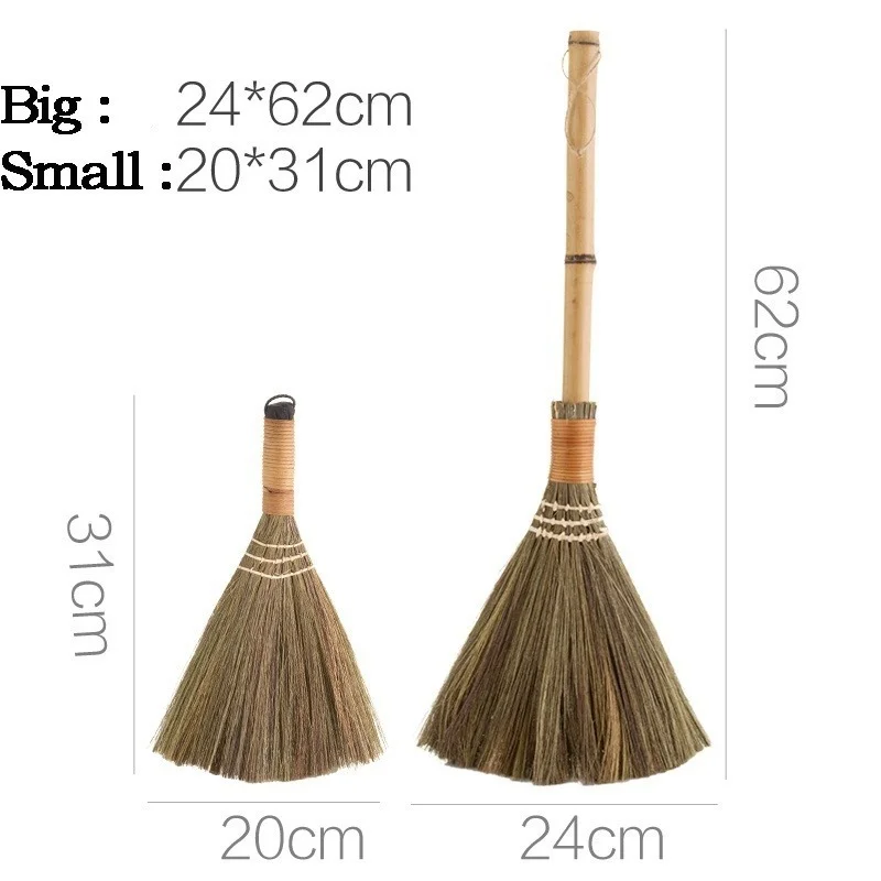 New Broom Natural Wood Floor Sweeping Broom Hair Fur Household Floor Cleaning Tool Broom and Dustpan