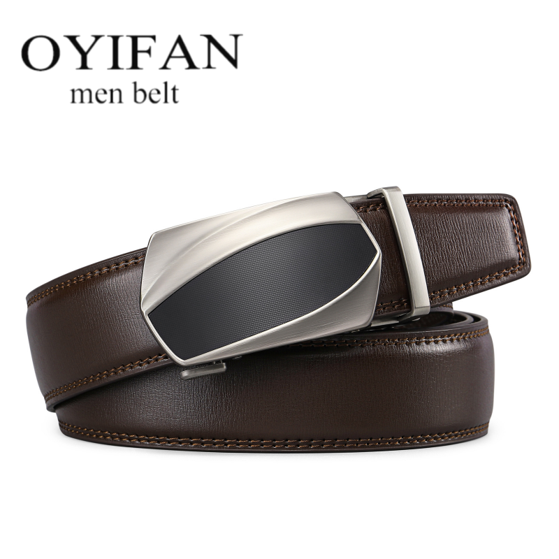 High Quality Belts Designer Styles for Men Trendy Styles Business Belts Automatic Buckle Belts Genuine Leather Durable