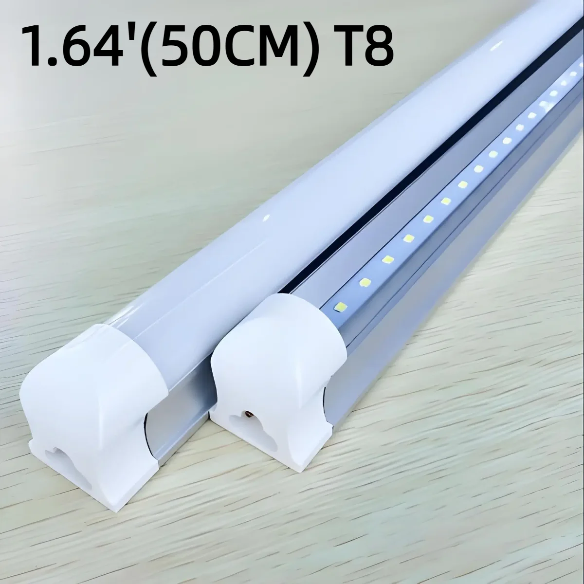 1.64FT/50CM T8 LED Tube Light Integrated Fluorescent Bar Lamp Aluminum Shell 220V 110V EU US For Garage Ceiling Wall Warehouse