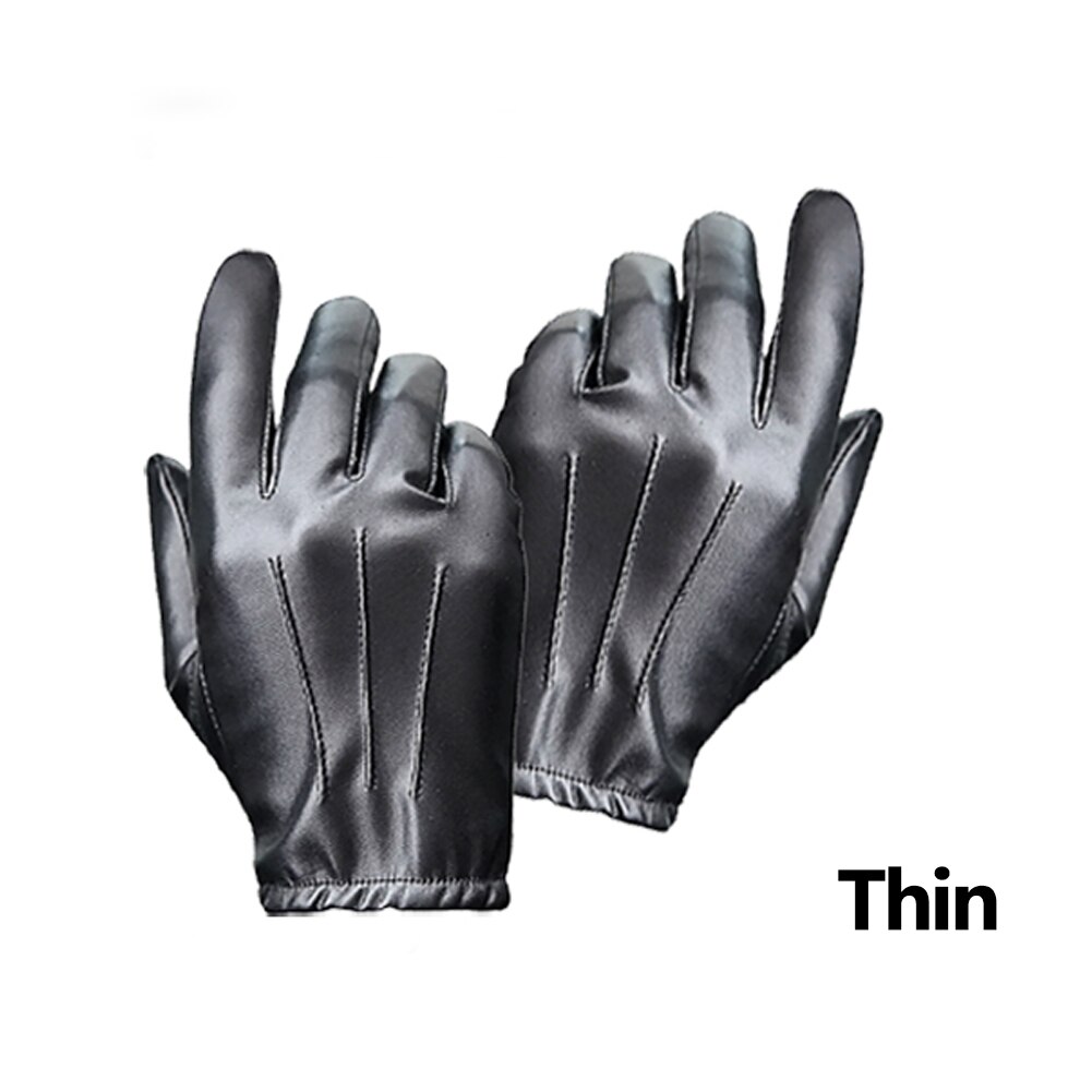 ( Black/One size ) New Winter Glovees Man Women Black PU Leather Cashmeere Warm Driving Gloves Mittens Touuch Screen Waterproof Tactiical Gloves Bles Online DZ-5G-02