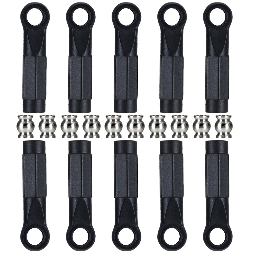 10pcs Lengthening M3 Rod End Link Linkage Balls Joint Head For 1/10 Rc Car Crawler Axial Scx10 Ii 90046/47 Traxxas Trx4 Trx6 Rgt