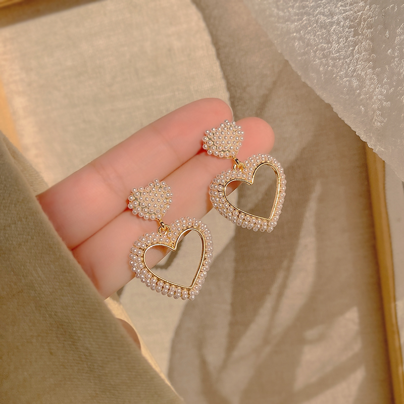 Love Pearl Earring Female Summer Minority Famous Lady Temperament Earring 2021 Xin New Tide Port Wind Light Luxury Earrings