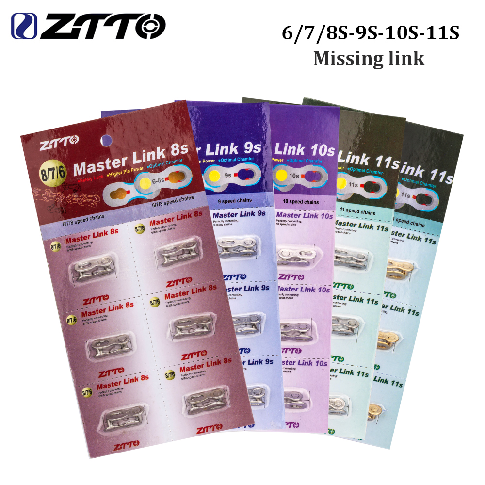ZTTO 10 Speed Mountain Road Bike Chains 8 9 10 11 12S MTB 11speed Bicycle Chain 9S With Missing Link Magic Connecter