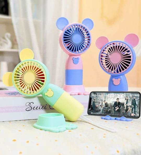 Teddy Theme 3 Adjustment Portable Mini Fan