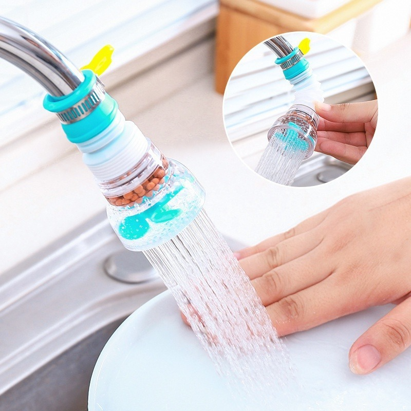 New Adjustable Flexible Faucet Adapter Extender Device Water Saving Sprayer Filter 360 Degree Rotating Kitchen Faucet Bathroom