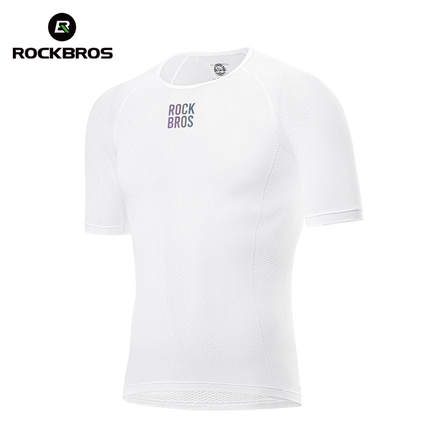 ROCKBROS Men Summer Cycling Jerseys MTB Road Bike Sports Running Short Sleeves T-shirts Breathable Quick Dry Bicycle Base Tops