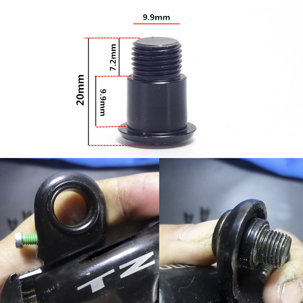 1pc Mountain Bike Rear Derailleur Fixing Bolts 15mm 20mm For TX35 TZ Gear Mech Hanger AluminumAlloy Screw Derailleur Accessories