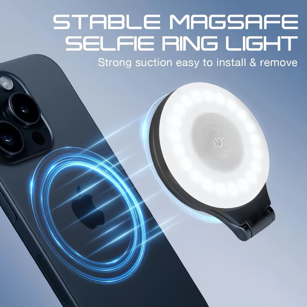 Magsafe Magnetic Phone Fill Light Portable Selfie Beauty Light Mini Stand for iPhone