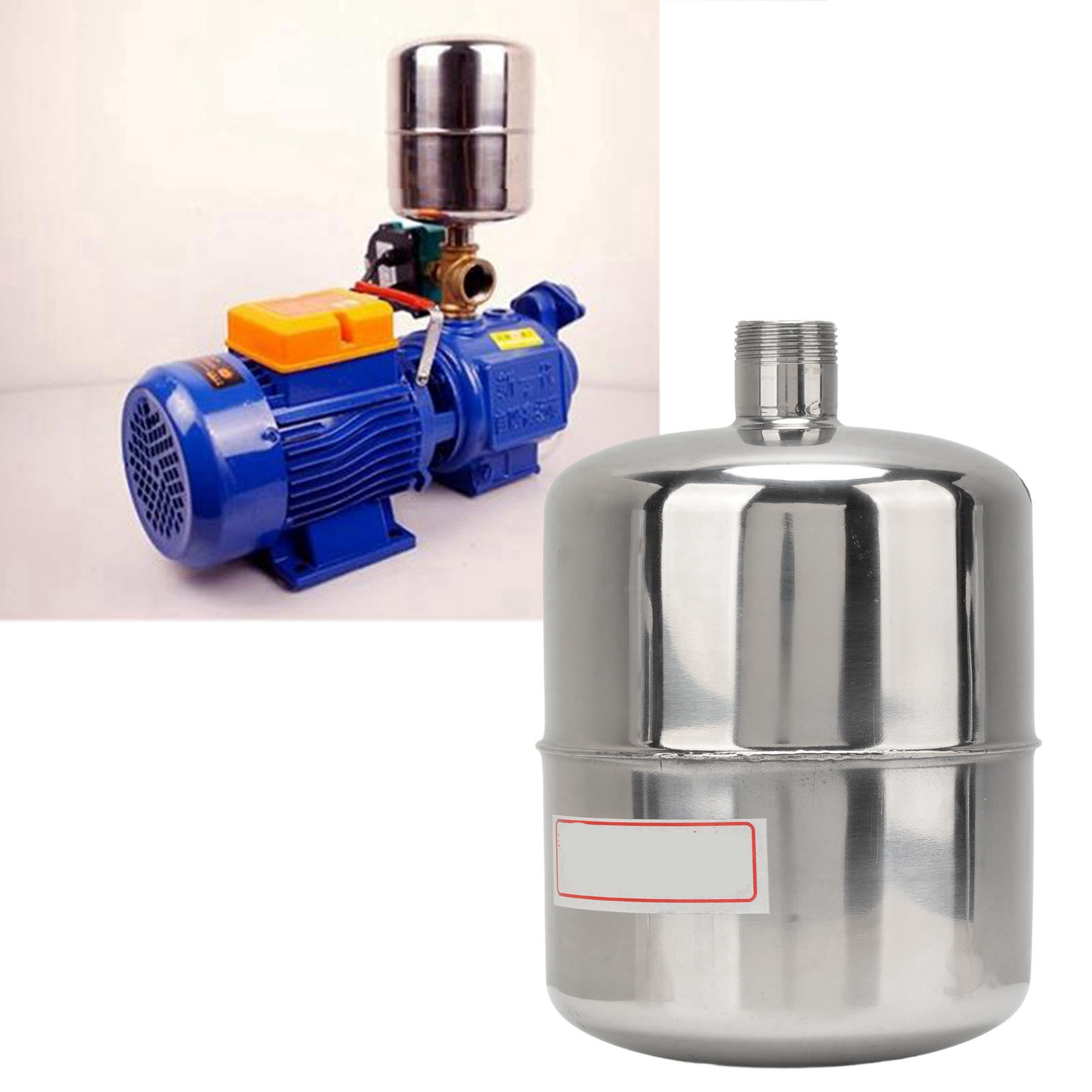 Pressure Tank Stainless Steel 2L Leakage Free Heavy Duty Accessory Part for Water Pump Pressure Tank