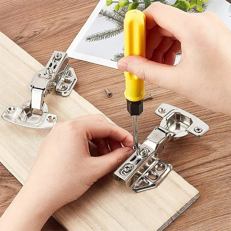 1pcs Hinge Stainless Steel Door Hydraulic Hinges Damper Buffer Soft Close For Cabinet Door Cupboard Furniture Hardware