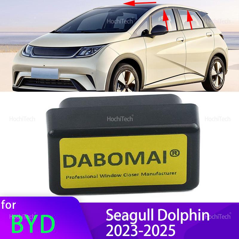 For BYD Seagull Atto 1 Dolphin EA1 EM2E 2023-2025 Auto Window Closer OBD Window Lifter Control Module Automotive Accessory