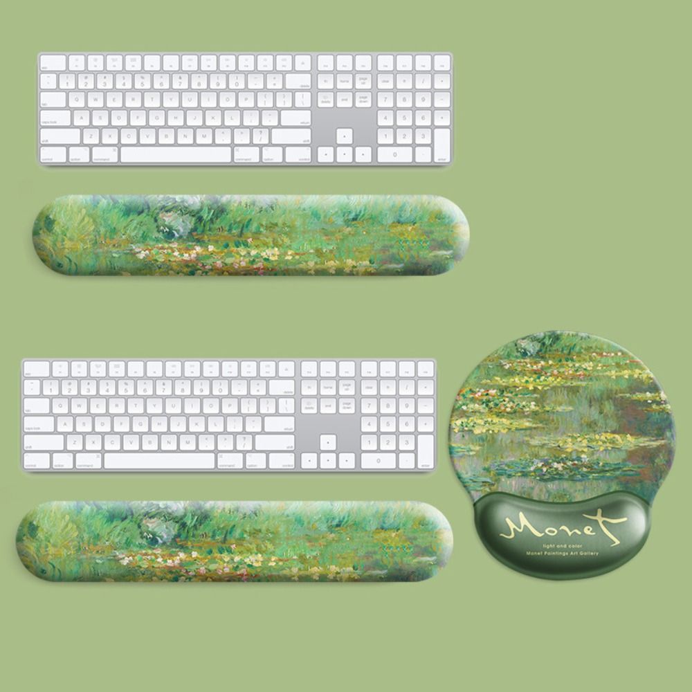 Fashion Office Mousepad with Gel Wrist Support Ergonomic Laptop Arm Wrist Rest Useful Non Slip Protection Hand Support