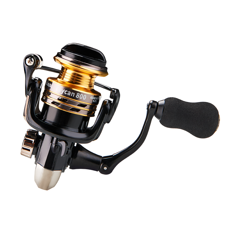 DEUKIO Mini 800 1000 Series Reel Smooth Bearing 4.8:1 Fishing Reel Drag System 5Kg Max Power Spinning Reel Fishing Coil