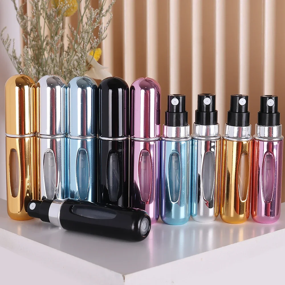 5pcs 5ml perfume bottle set environmentally friendly material perfume spray bottle mini portable moisturizing container