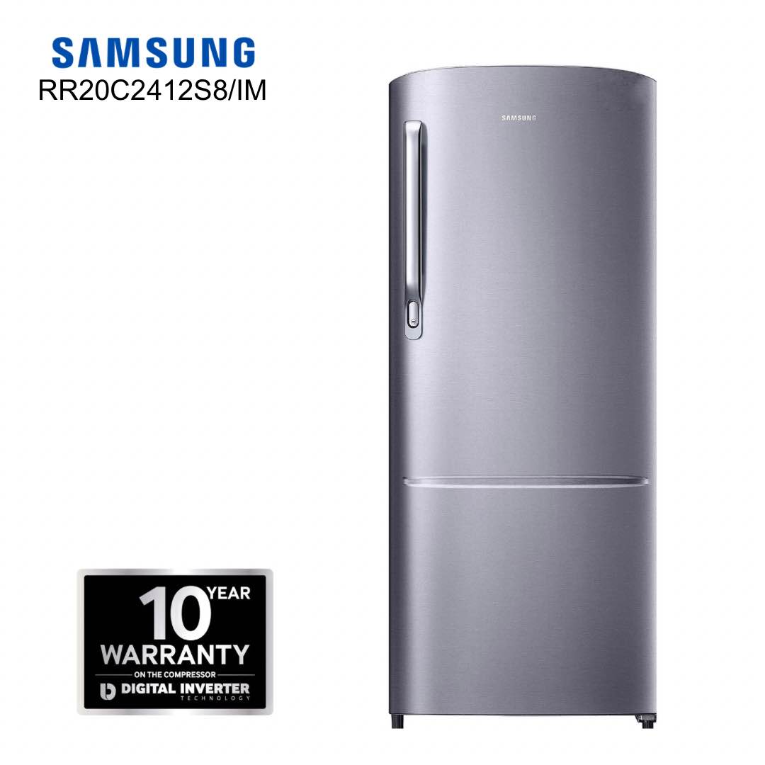 SAMSUNG RR20C2412S8 192 Litres Inverter Single Door Refrigerator Elegant Inox Silver