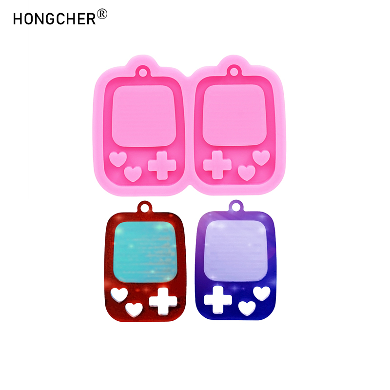 Mirror-finish square flamingo epoxy resin silicone mold-the perfect choice for making DIY earrings, necklaces, and pendants