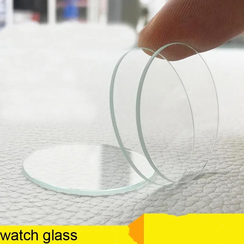 1pcs 20mm-45mm for 1mm Thickness Round Watch Glass Crystal Lens Smart Watch/Wristwatch Replacement Glass Flat Mirror Watchmaker