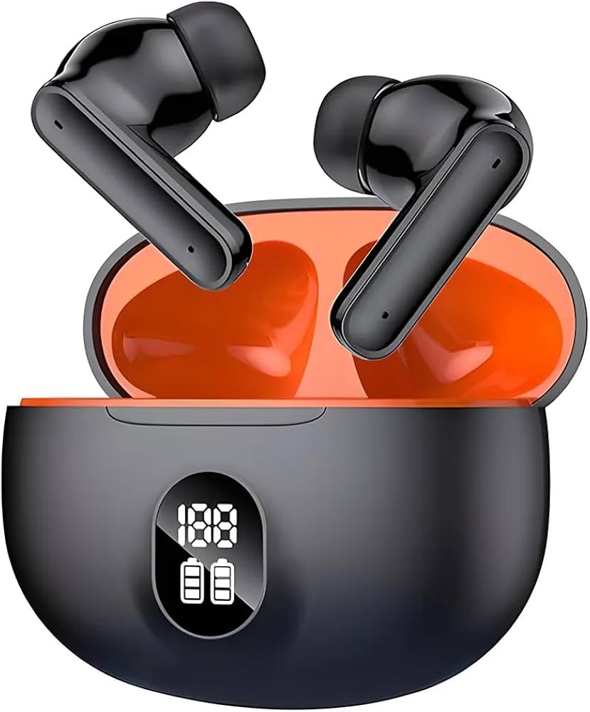 YOYO Pods Bluetooth Wireless Earbuds For Men & Women, 30 Hours Play Time, Bluetooth 5.3+ ENC, Digital Display, Touch Control System, Environment Noise Cancellation