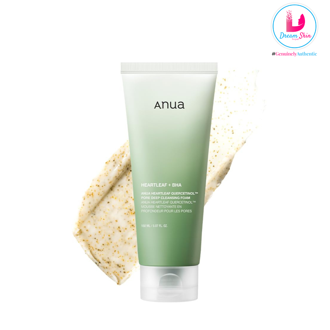 Anua Heartleaf Quercetinol Pore Deep Cleansing Foam 150Ml By Dream Skin Nepal