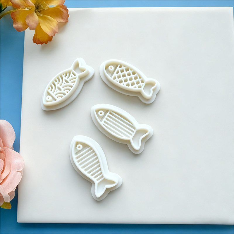 4PCS Creative Fish Series Earrings Polymer Clay Cutter Cute Cartoon Pottery Mold DIY Jewelry Pendant Shape Pressed Clay Tools