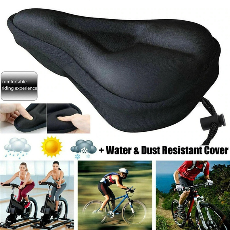 1/2/3pcs Soft Bicycle Seat Breathable Bicycle Saddle Seat Cover Comfortable Foam Seat Mountain Bike Cycling Pad Cushion Cover