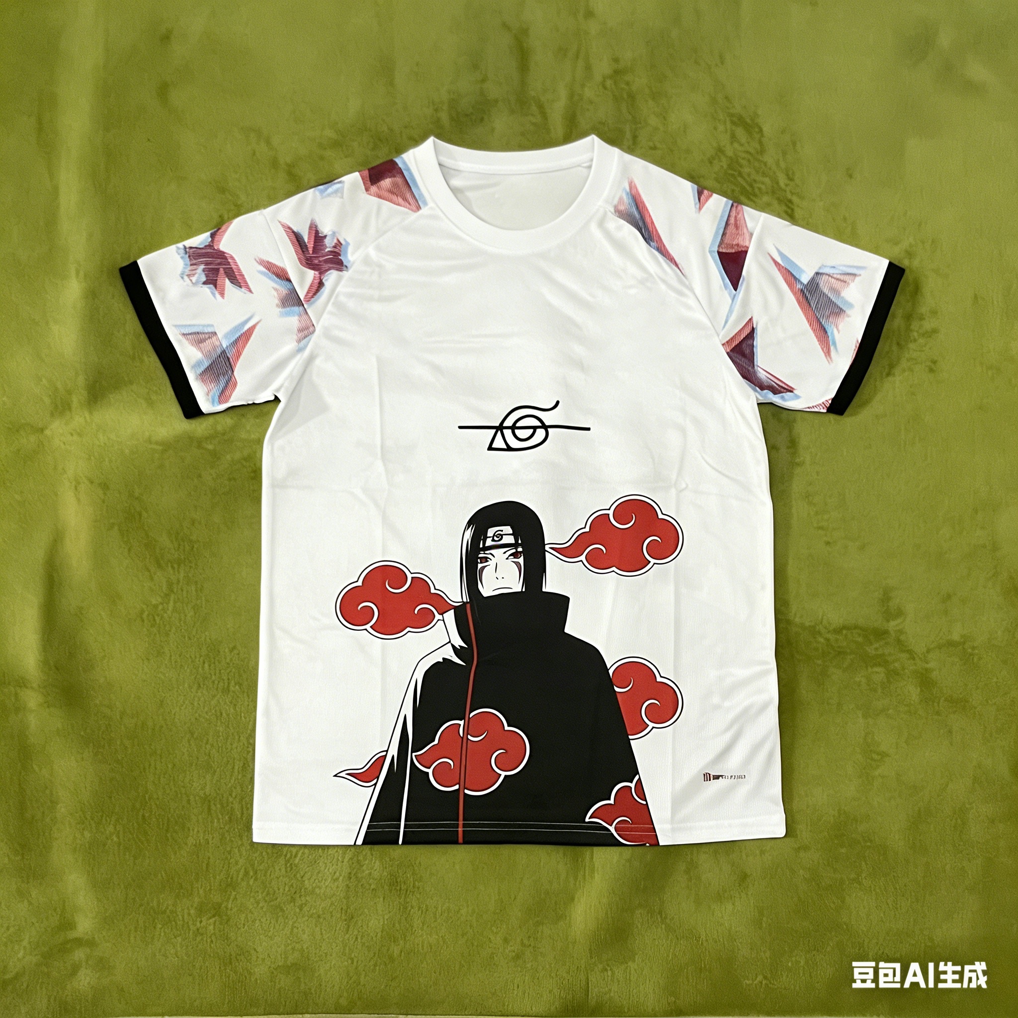 2026 Japanese New Naruto Special Edition Uchiha Itachi Football Uniform 3D Quick-drying Casual Loose Men's T-shirt