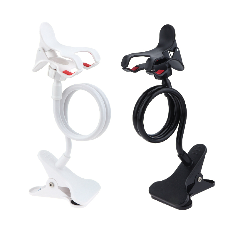 Flexible 360°rotating Aluminium Alloy Tube Hose Clamp Bracket For Bed With Adjustable Angle Double Head Clamp Bracket