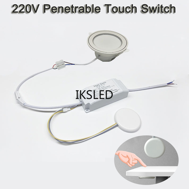 110-220V Wooden Touch Sensor Switch Penetrable Switch Sensor LED Control Switch for 220V Smart Home LED Lighting lightify