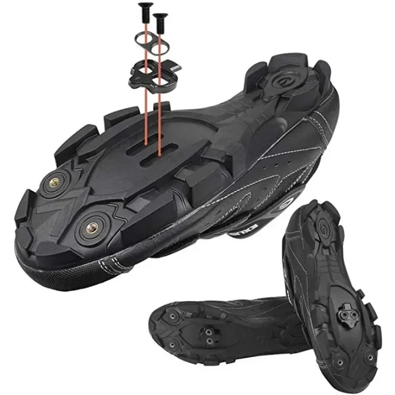 1 Set Bicycle Shoe Lock Bicycle Pedal Blade Road Mountain Bike SPD Cleat Bicycle Equipment Outdoor Sports Bicycle Accessories