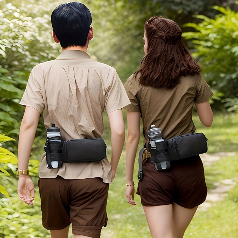 Trendy New Sports Waterproof Waist Bag Large Capacity Portable Morning Exercise Waist Bag Simple Running Style