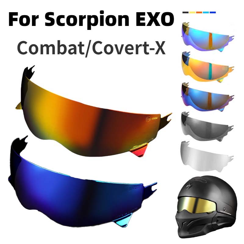 Helmet Visor for Scorpion EXO Covert-X Capacetes Visera Sunscreen Windshield Helmet Shield Motorbike Cascos Accessories