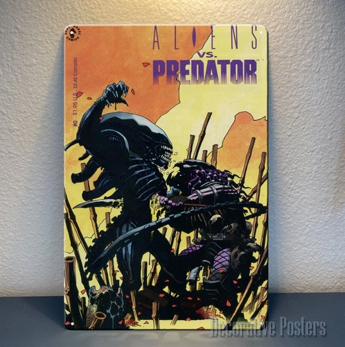 k1,Aliens Vs Predator Movie Metal Poster Tin Sign - 20x30cm Plate -aluminum
