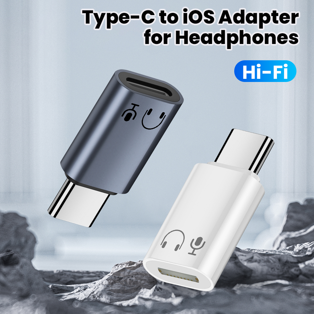 Type C to Lightning Headphone Audio Adapter for Iphone 15 16 Pro Max Samsung iPad MacBook USB C Adapter Earphone Converter