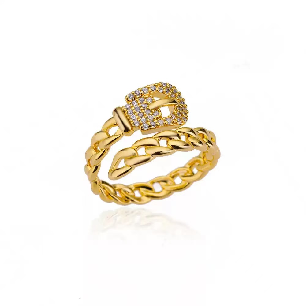 High Quality New Design Zircon Crown Belt For Women Adjustable Ring Gold Silver Daily Wear Accessories Jewelry