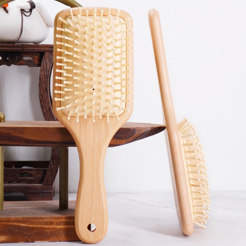 Wood Airbag Comb Professional Hair Anti-Loss Massage Brush Hairbrush Scalp Care