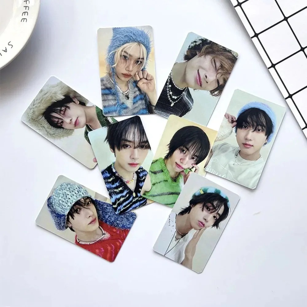 /8Pcs/Set Kpop Group New Album ATE LOMO Card High Quality HD Photo Print Collectible Gift Celebration Postcard Small Cards