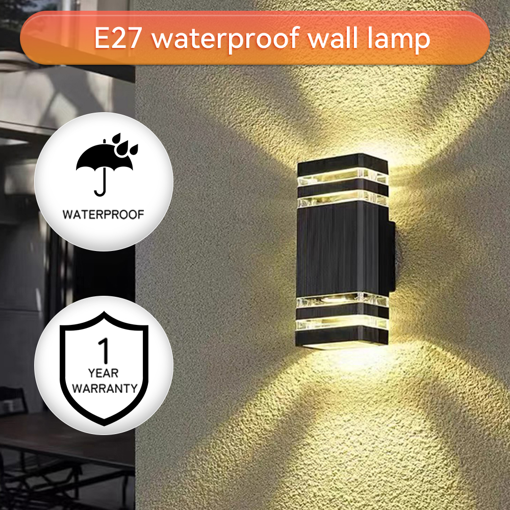 LED Wall Light Outdoor Waterproof Porch Garden Wall Lamp Indoor Bedroom Bedside Home Decoration Lighting Lamp