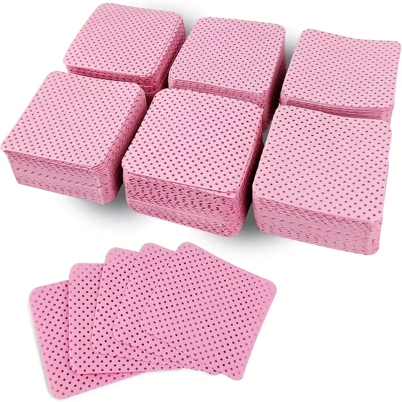 50Pcs Lint Free Nail Wipes Eyelash Extension Glue Wipes Cleaner Cloth Non-Woven Fabric Nail Gel Polish Remover Cotton Pads dr. eyemo