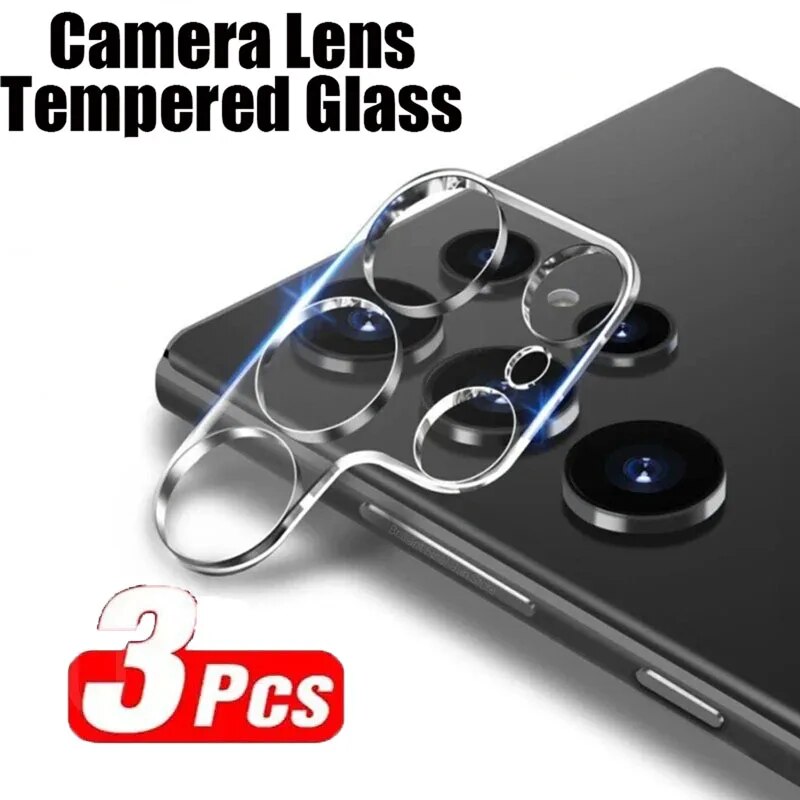 3PCS 9H Camera Lens Protector For S24 S23 S22 S21 Ultra Lens Cover Tempered Glass for S23 S24Ultra
