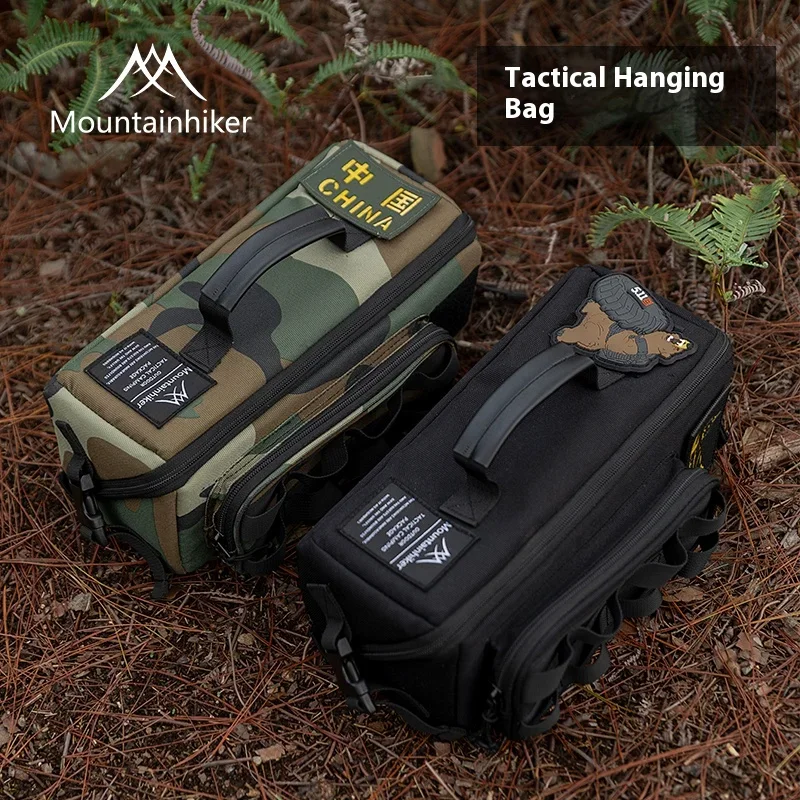 MOUNTAINHIKER Outdoor Camping Storage Bag - Ground Nail Tool Bag with Picnic Gas Cookware Utensils Kit Gas Canister Organizer