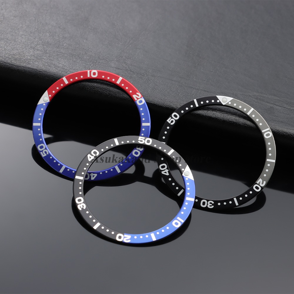 1pcs 38mm Alloy Bezel for SKX007 SKX009 SRPD Aluminium Watch Bezel Insert Ring Slope for NH35 NH36 Diving Watch Part Accessories