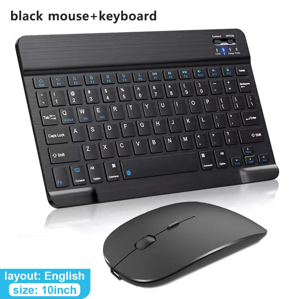 Bluetooth Keyboard and Mouse For iPad Phone Tablet Slim Mini Wireless Keyboard For Android IOS Windows