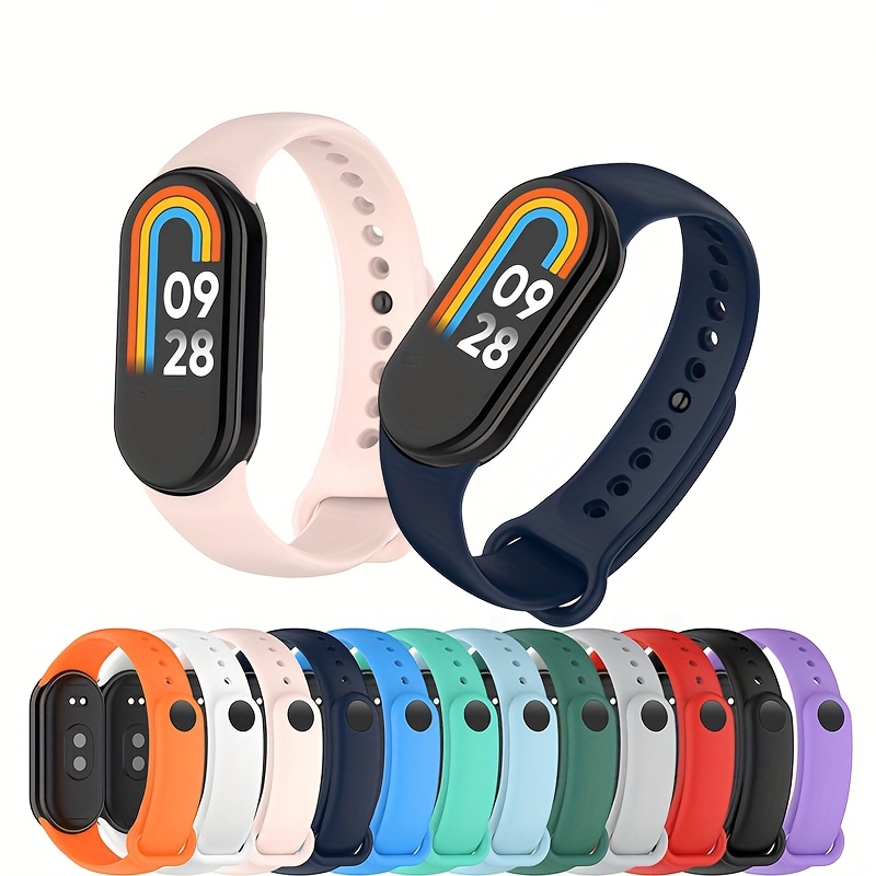 Silicone Strap for Mi Band 10 9 8 Original Breathable Wristband for Mi Band 9 10 Replaceable Bracelet Accessories