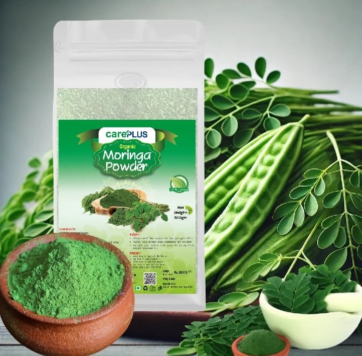Premium Care Plus Organic Moringa Powder 500gm | 100% Natural Moringa Leaf Powder | Superfood for Daily Wellness & Immunity