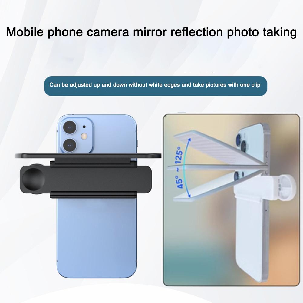 Adjustable Smartphone Camera Mirror Reflection Clip Kit For IPhone & All Phones HD Glass Reflection Mirror For Creative Photo