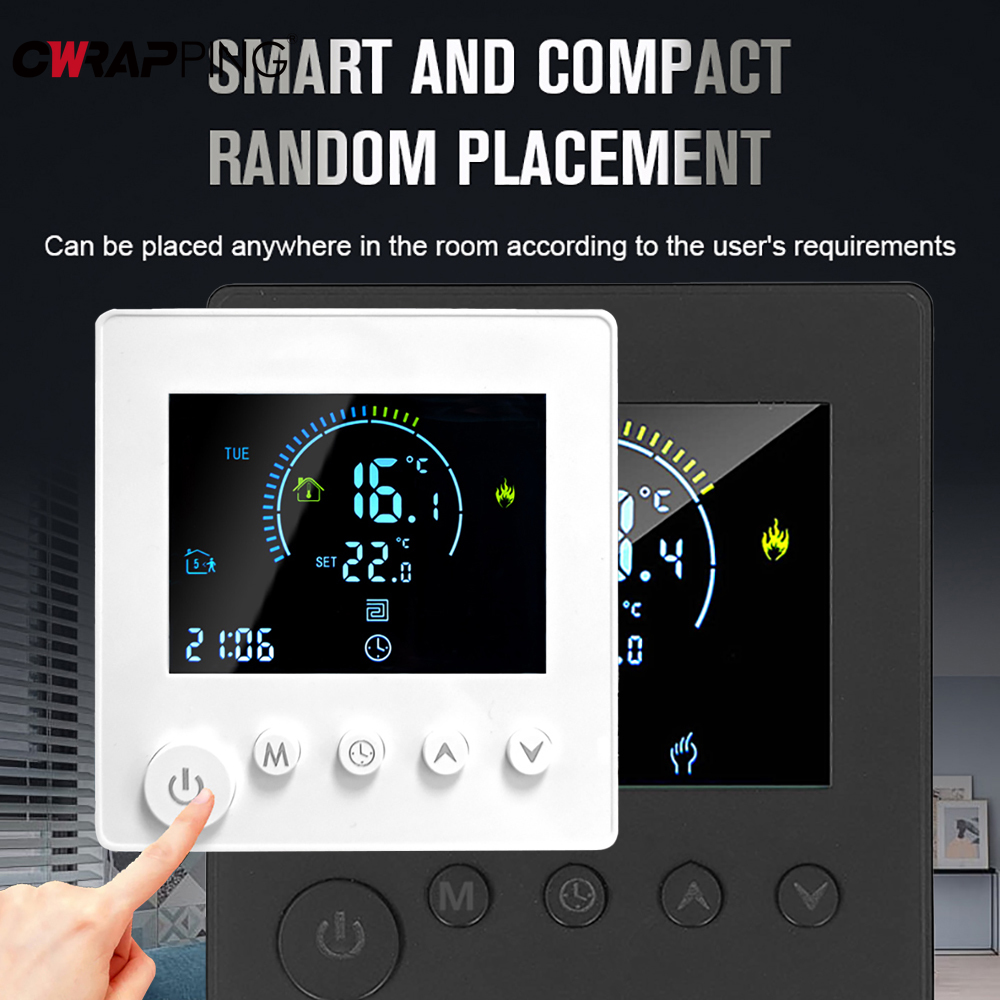 Smart WiFi Zigbee Wireless Thermostat Moes Control Air Conditioning Underfloor Heating for Home Living Room Bedroom Office Tools